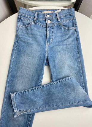 Жіночі джинси levi’s mile high super skinny з подвійним поясом оригінал4 фото