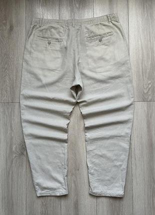 Лляні штани брюки з льону h&m4 фото