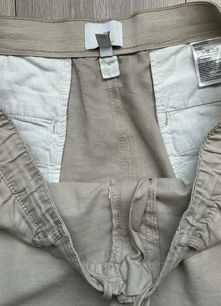 Лляні штани брюки з льону h&m6 фото