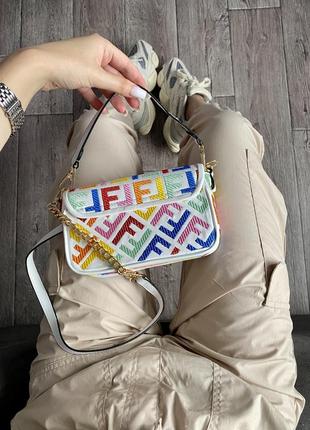 Сумка fendi mini white9 фото