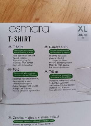 Новая!качественная брендовая футболка от esmara р.xl.6 фото