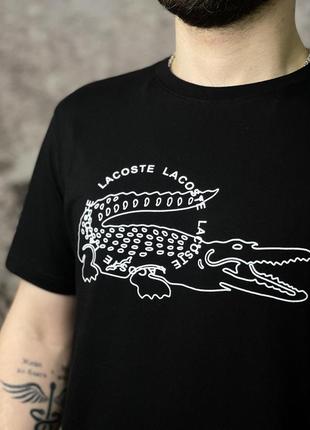 Футболка lacoste черная5 фото