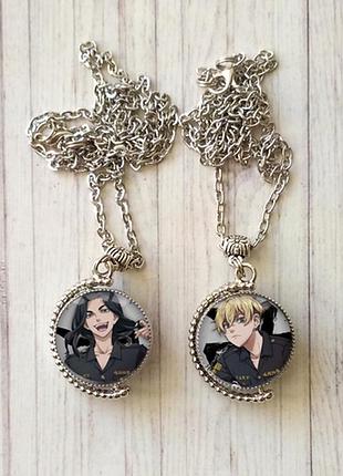 Двойной кулон баджи и чифую из аниме токийские мстители