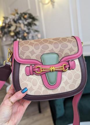 Сумка coach крос боді моногам2 фото