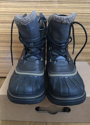 Зимові чоловічі чоботи crocs  розмір m11  розмір 443 фото