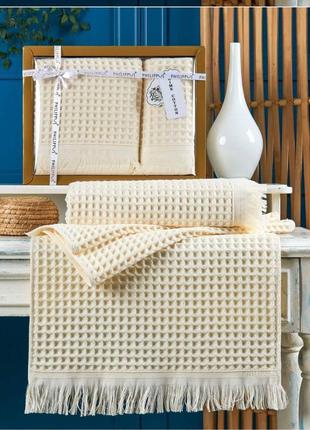 Набор полотенец банка + поллицо,вафелька