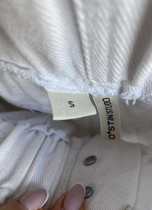 Білі джинсові шорти жіночі5 фото