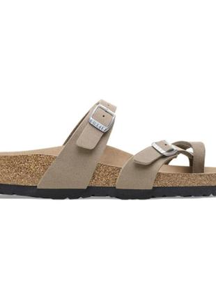 Шльопки шкіряні через палець шлепанцы salamander/birkenstock 37 розмір