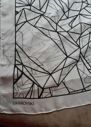 Swarovski  великий шелковый широкий шарф