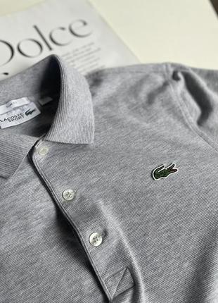 Lacoste оригинальный серый поло лонгслив, кофта8 фото