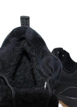 Чоловічі термо черевики на зиму чорний6 фото