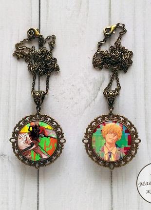 Двойной кулон денджи из аниме человек бензопила