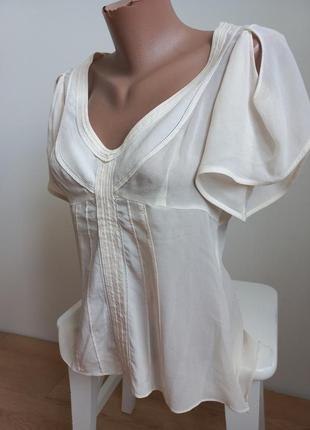 Karen millen шелковая блуза 100% шелк 10-размер5 фото