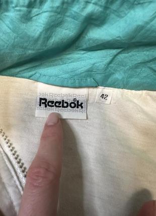 Нейлоновая куртка reebok с психоделичным узором 90-х винтажная стопка зипка6 фото