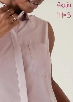 Акция 🎁 стильная блуза шифоновая atmosphere без рукавов h&amp;m asos1 фото