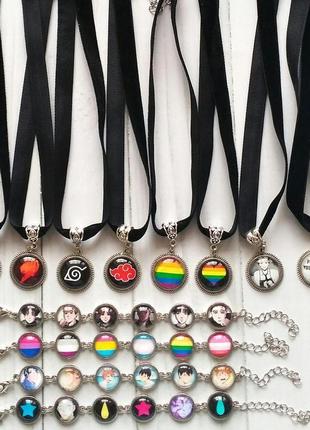 Чокер флаг мугивар из аниме ван пис one piece