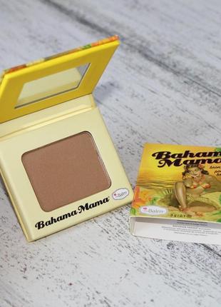 Thebalm bahama mama bronzer travel бронзатор, тени для век и контурная пудра в одном средстве