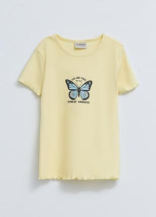 Хлопковая футболка lcw kids crew neck1 фото