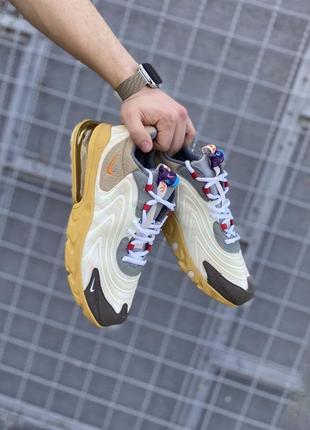 Кроссовки travis scott x nike air max 270 react 'cactus trails', качество оригинала2 фото