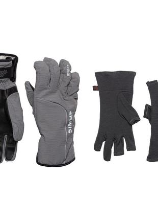 Чоловічі рукавиці simms prodry gore-tex gloves with liners waterproof1 фото