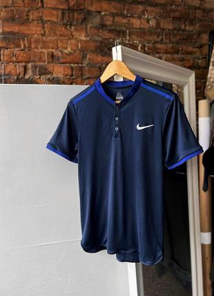 Nike men’s blue advantage premier short sleeve polo shirt поло