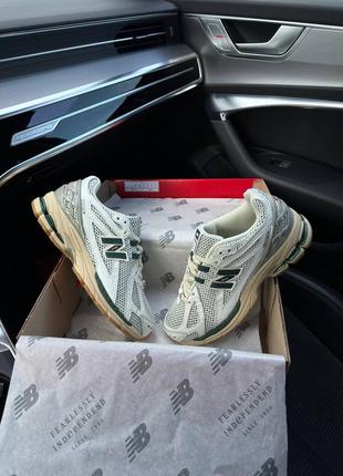 Чоловічі кросівки new balance 1906r white green cream6 фото