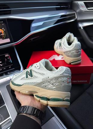 Чоловічі кросівки new balance 1906r white green cream5 фото