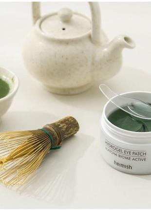 Патчи для глаз heimish matcha biome hydrogel active eye patch1 фото