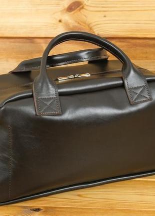 Кожаная сумка "модель №82". гладкая кожа, цвет шоколад2 фото