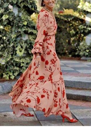 Очень красивое платье длинное в цветочный принт💃