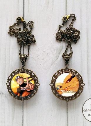 Двойной кулон наруто и курама 3 из аниме наруто