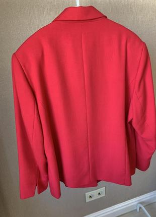 Винтажный красный пиджак5 фото