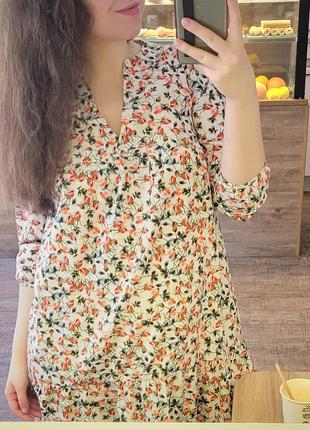 Стильное платье в цветочек лето софт vovk украина свободное трапеция оверсайз ягода5 фото