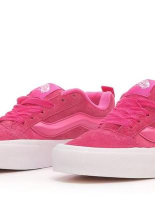 Жіночі кеди ванс олд скул кну рожеві vans old skool knu3 фото