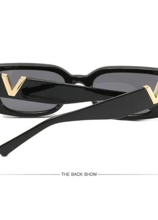 Очки солнцезащитные очки черные трендовые модные женские4 фото
