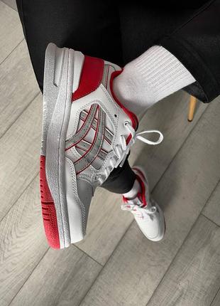 👟 кроссовки asics ex89 white red / наложка bs👟4 фото