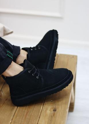 Ugg neumel black угги ботинки черевики