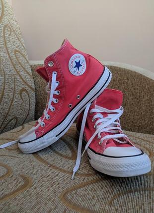 Красные кеды converse all star