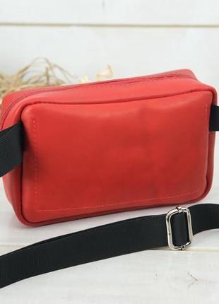 Женская кожаная сумка "модель №58" кожа итальянский краст, цвет красный5 фото