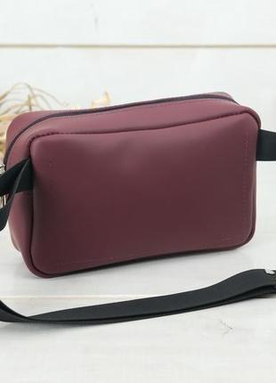 Жіноча шкіряна сумка "модель №58", шкіра grand, колір бордо5 фото
