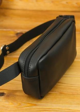 Мужская кожаная сумка "модель №58" кожа итальянский краст, цвет черный2 фото