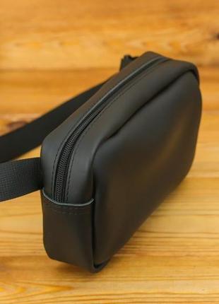 Мужская кожаная сумка "модель №58", кожа grand, цвет черный2 фото