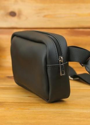Мужская кожаная сумка "модель №58", кожа grand, цвет черный3 фото
