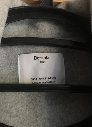 Серое пальто bershka2 фото