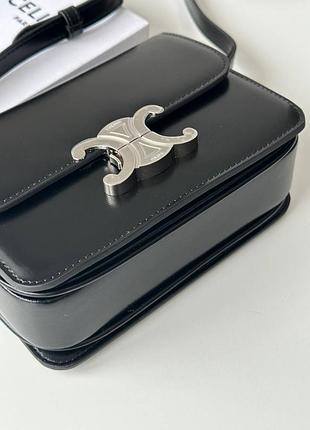 Сумка celine черная кожаная