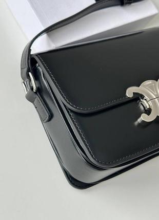 Сумка celine черная кожаная