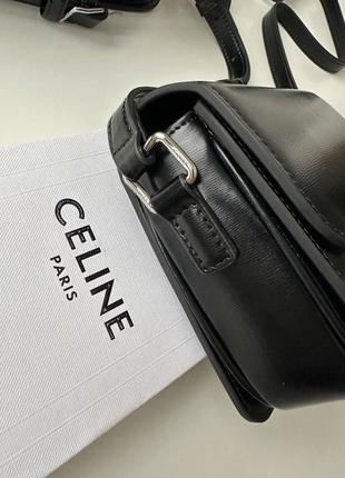 Сумка celine черная кожаная