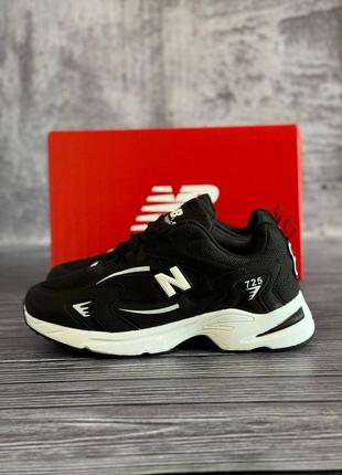 Чоловічі кросівки new balance 725 black white5 фото