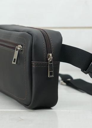 Женская кожаная сумка "модель №59", кожа grand, цвет шоколад4 фото