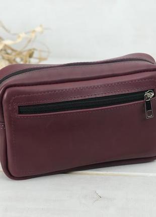 Жіноча шкіряна сумка "модель №59", шкіра італійський краст, колір бордо2 фото